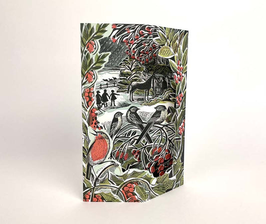 Art Angels Holly Hedge & Home 3D Card