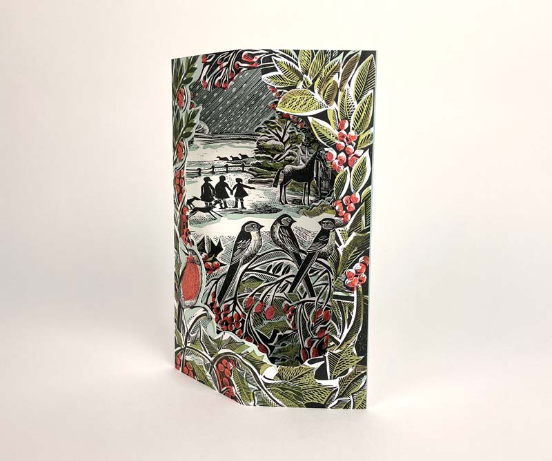 Art Angels Holly Hedge & Home 3D Card