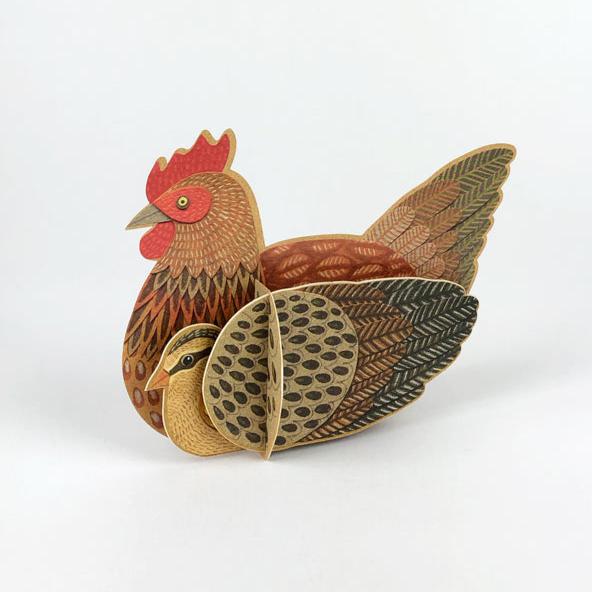 Pop Out Chicken Card