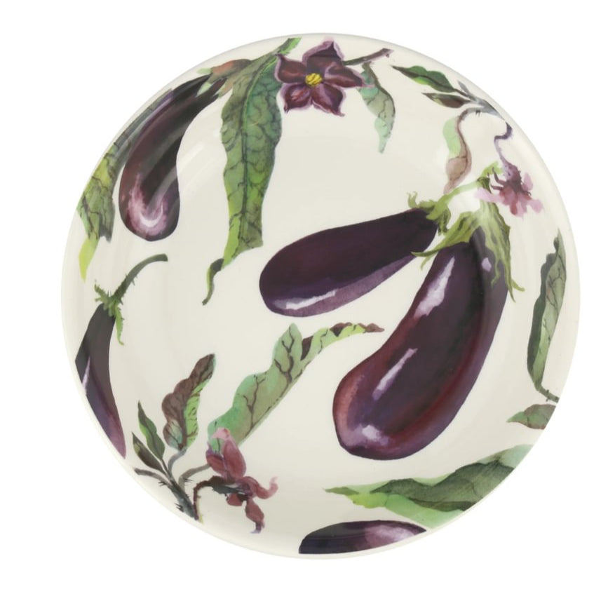 Emma Bridgewater: Vegetable Garden Aubergine & Flowers Pasta Bowl