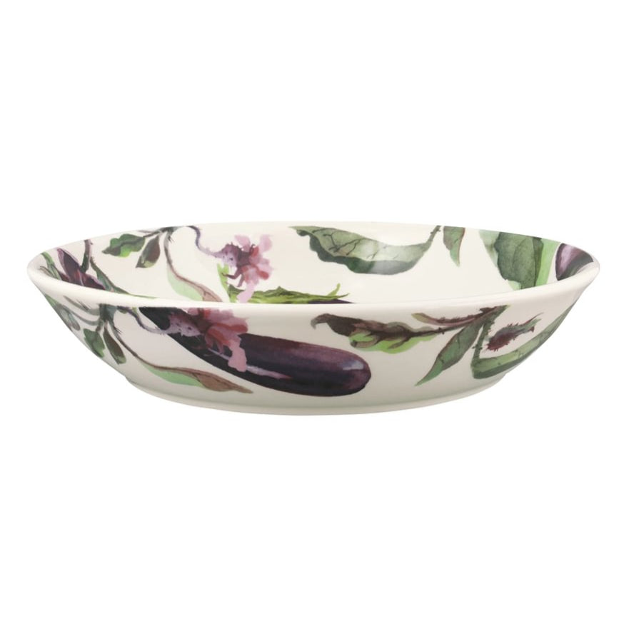 Emma Bridgewater: Vegetable Garden Aubergine & Flowers Pasta Bowl