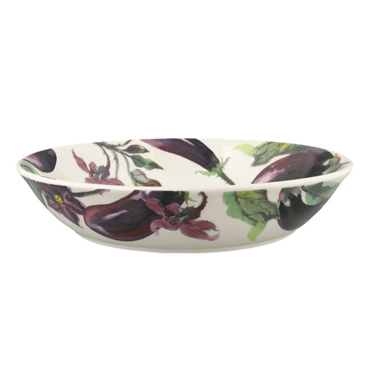 Emma Bridgewater: Vegetable Garden Aubergine & Flowers Pasta Bowl