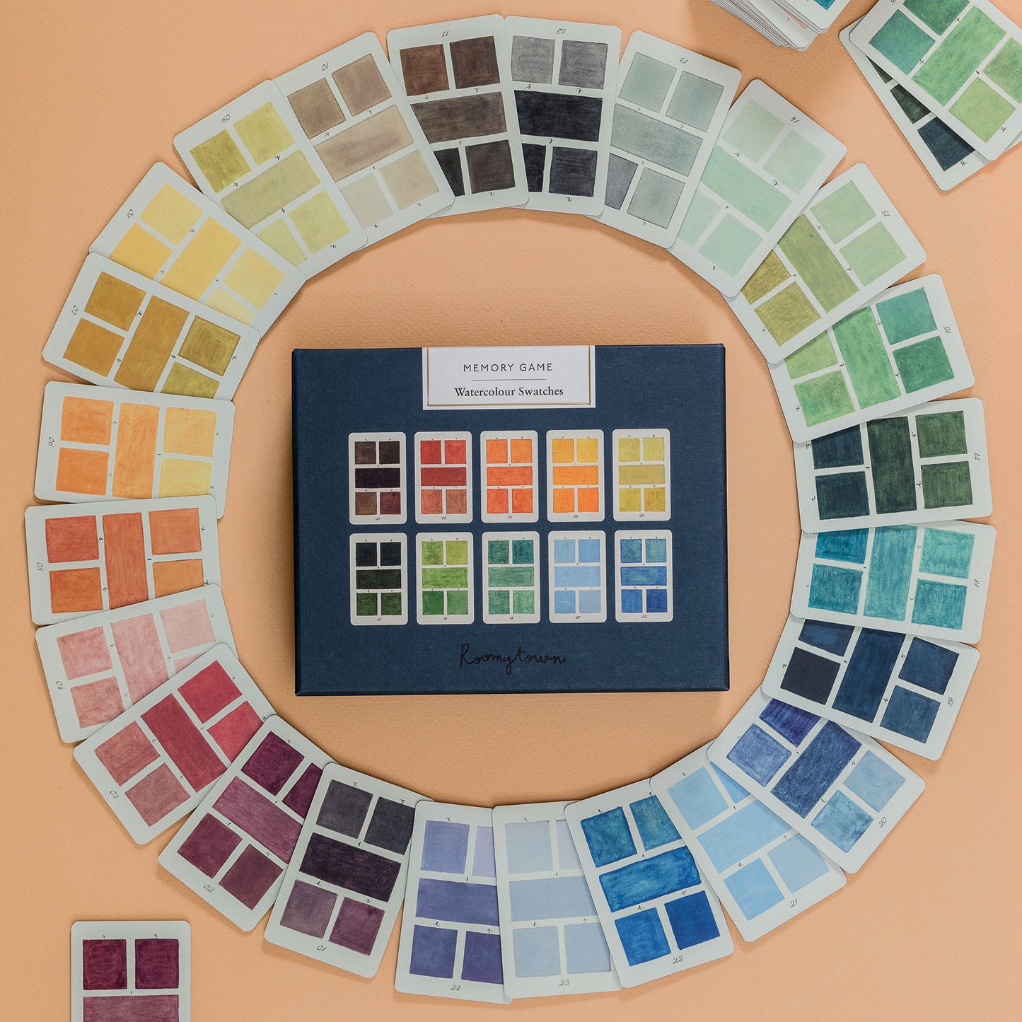 Memory Game: Watercolour Swatches
