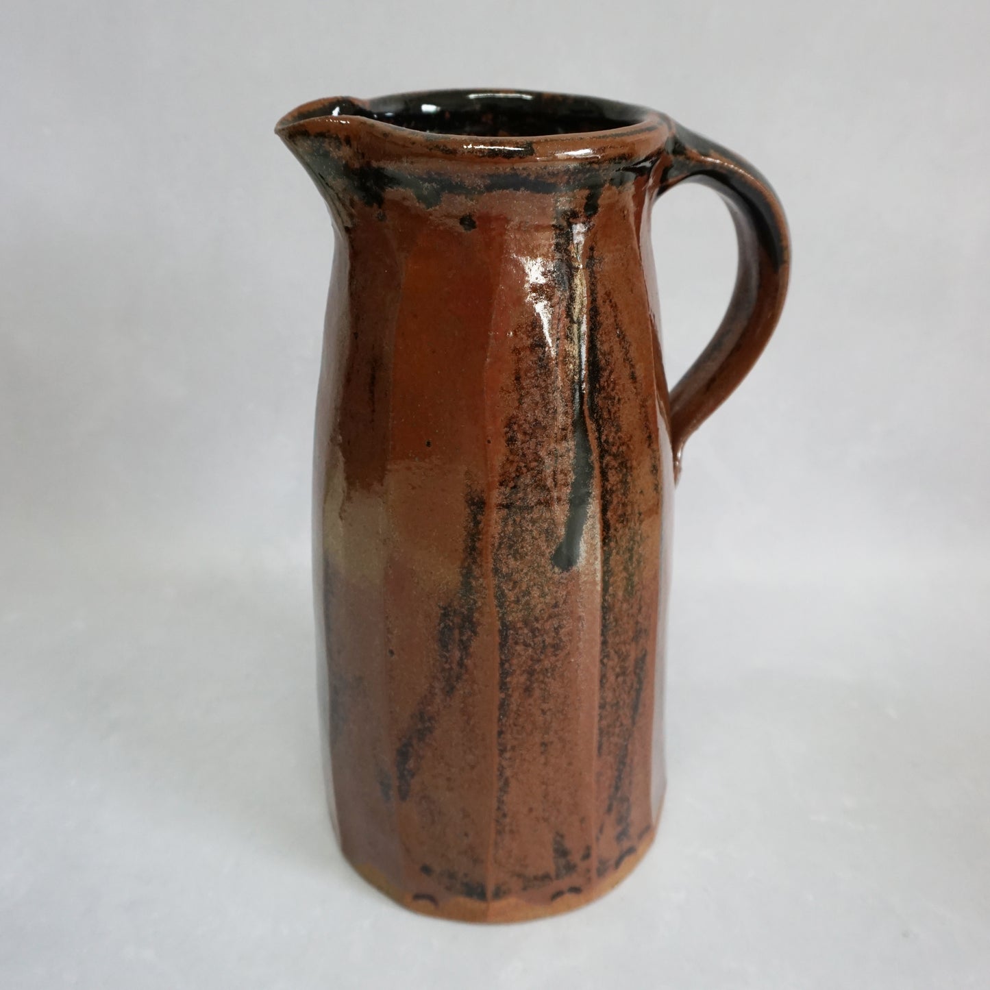 Douglas White Large Faceted Stoneware Jug