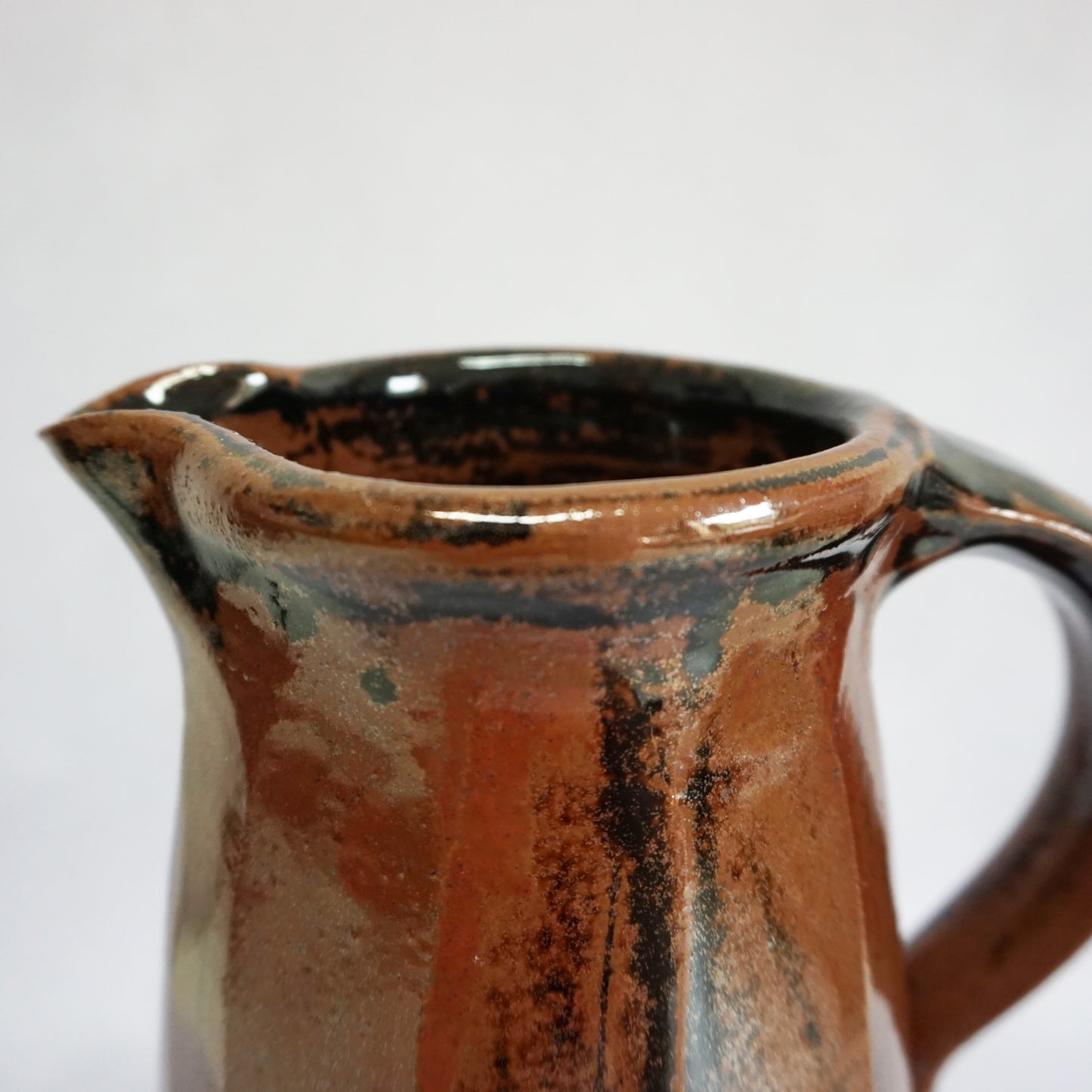 Douglas White Large Faceted Stoneware Jug