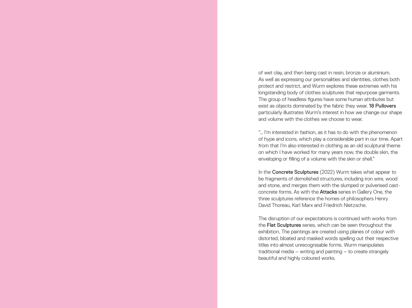 Erwin Wurm: Exhibition Guide