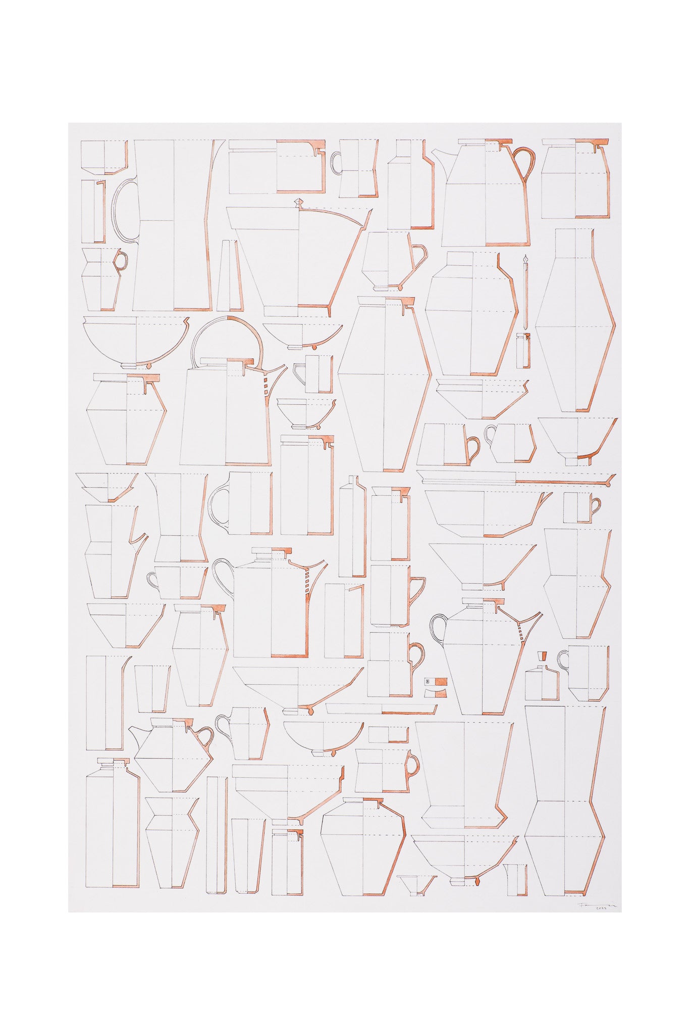 Florian Gadsby: Cross-Sections / My Language Original Drawing