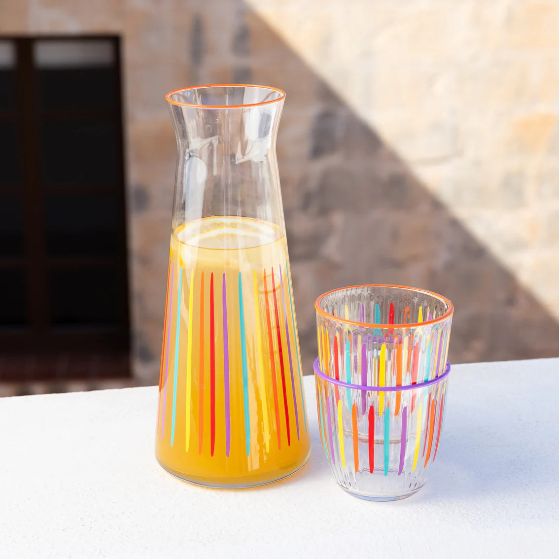 Striped Carafe
