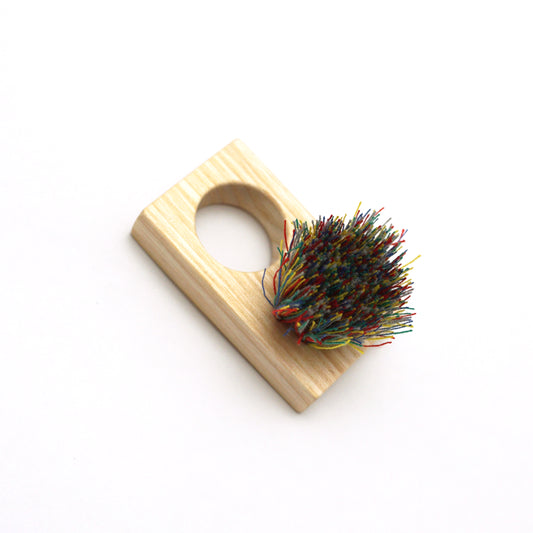 Jane Sedgwick: Rectangle Brush Ring / Pendant
