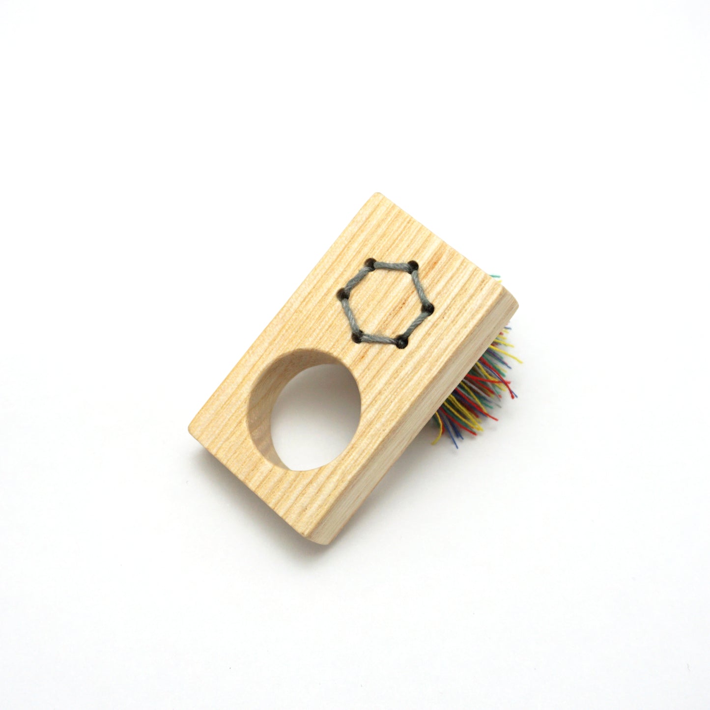 Jane Sedgwick: Rectangle Brush Ring / Pendant