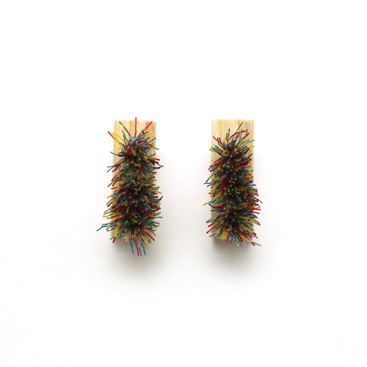 Jane Sedgwick: Small Bristly Brush Earrings