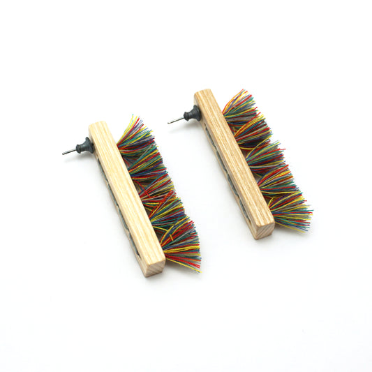 Jane Sedgwick: Large Bristly Brush Earrings