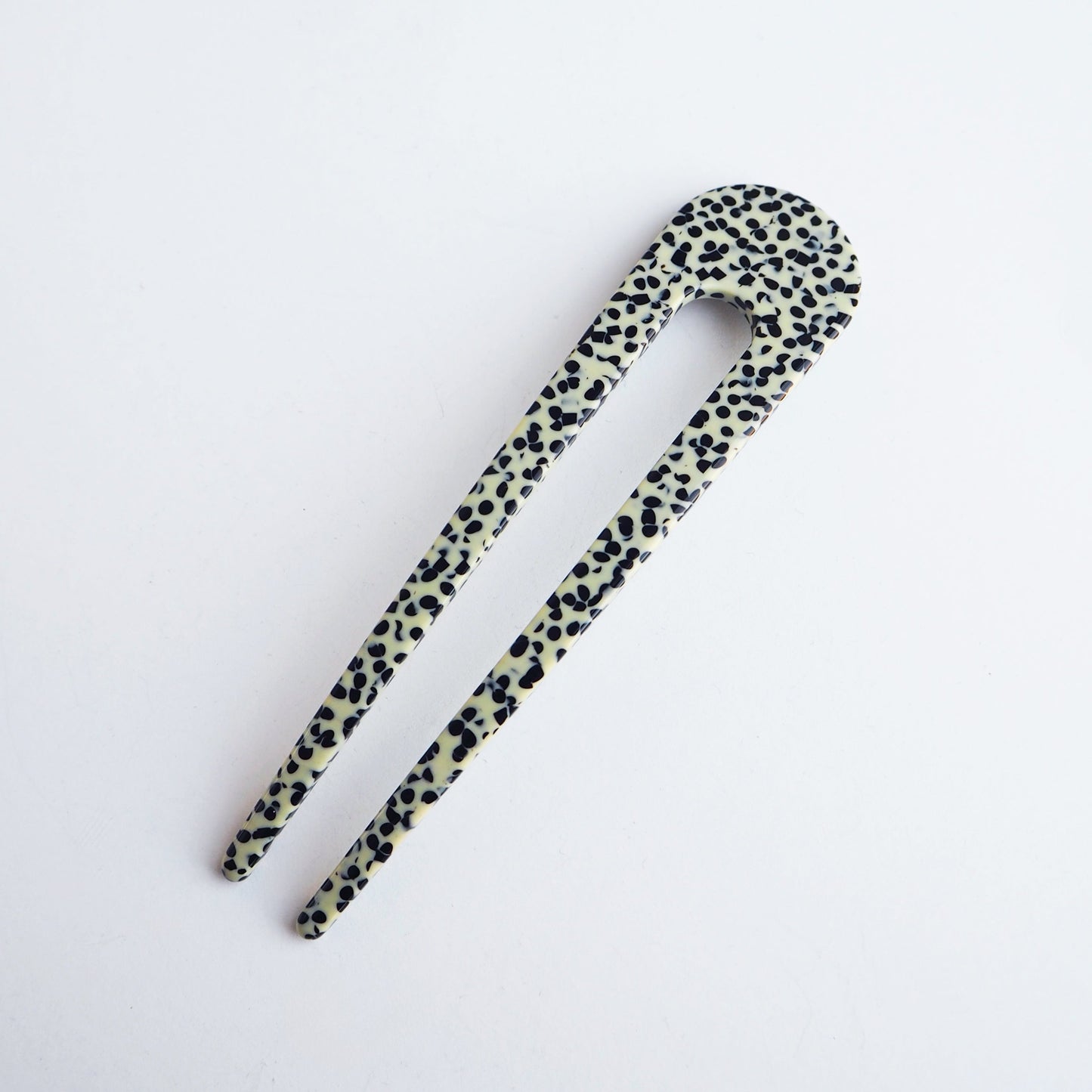 Dalmatian print French hair pin