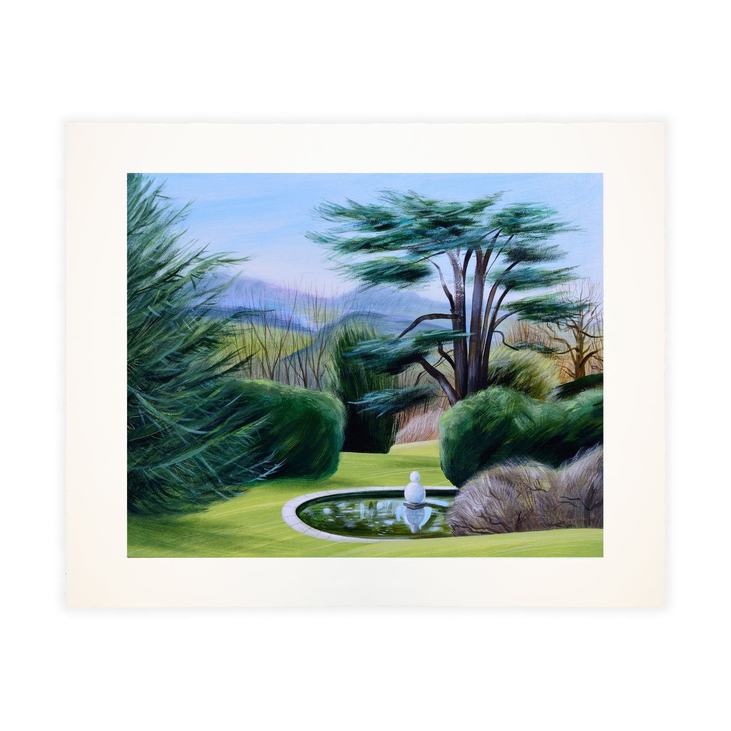 Russell Wilson: The Cedar Tree and Pond Print
