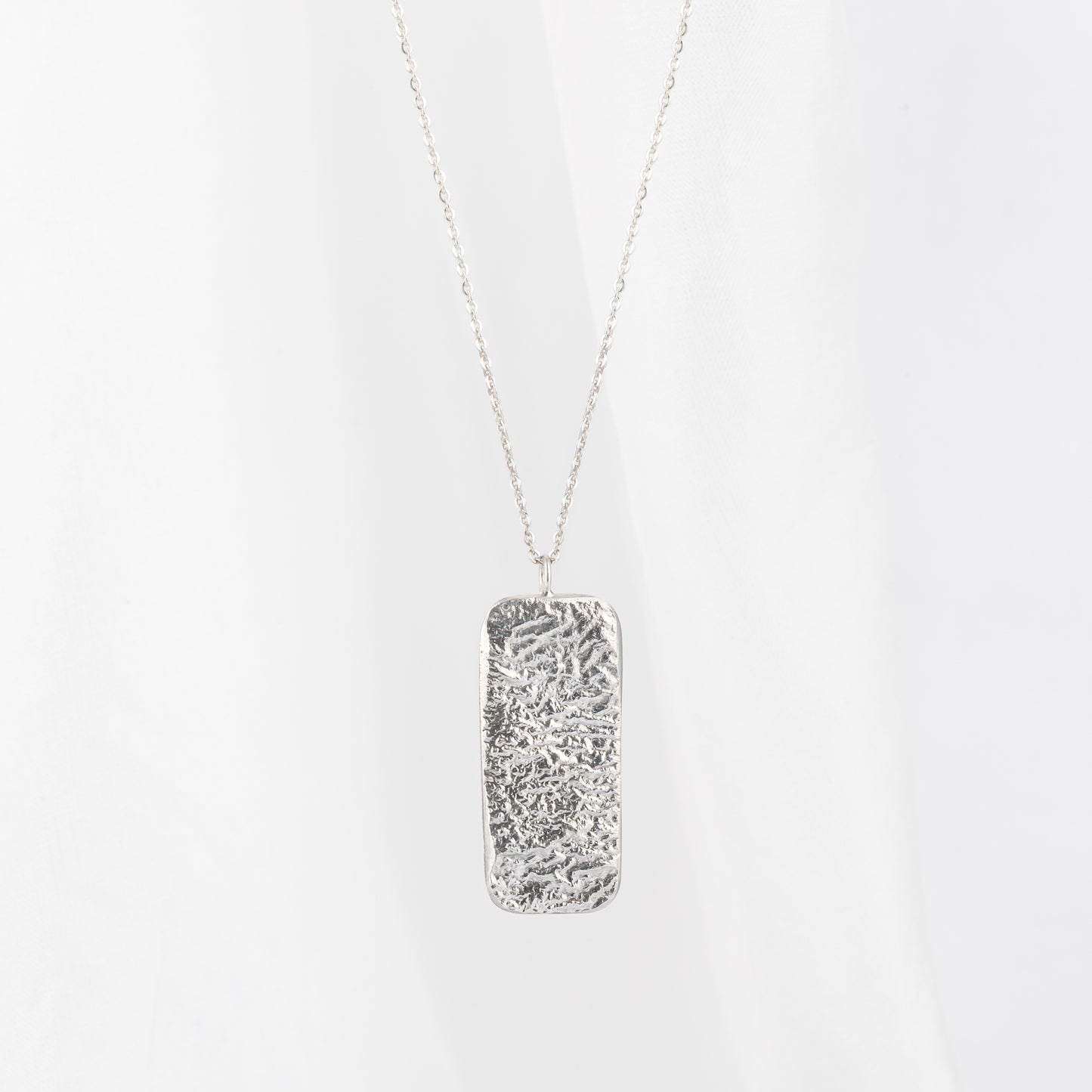 Juliet Barratt Silver Rectangle Pendant