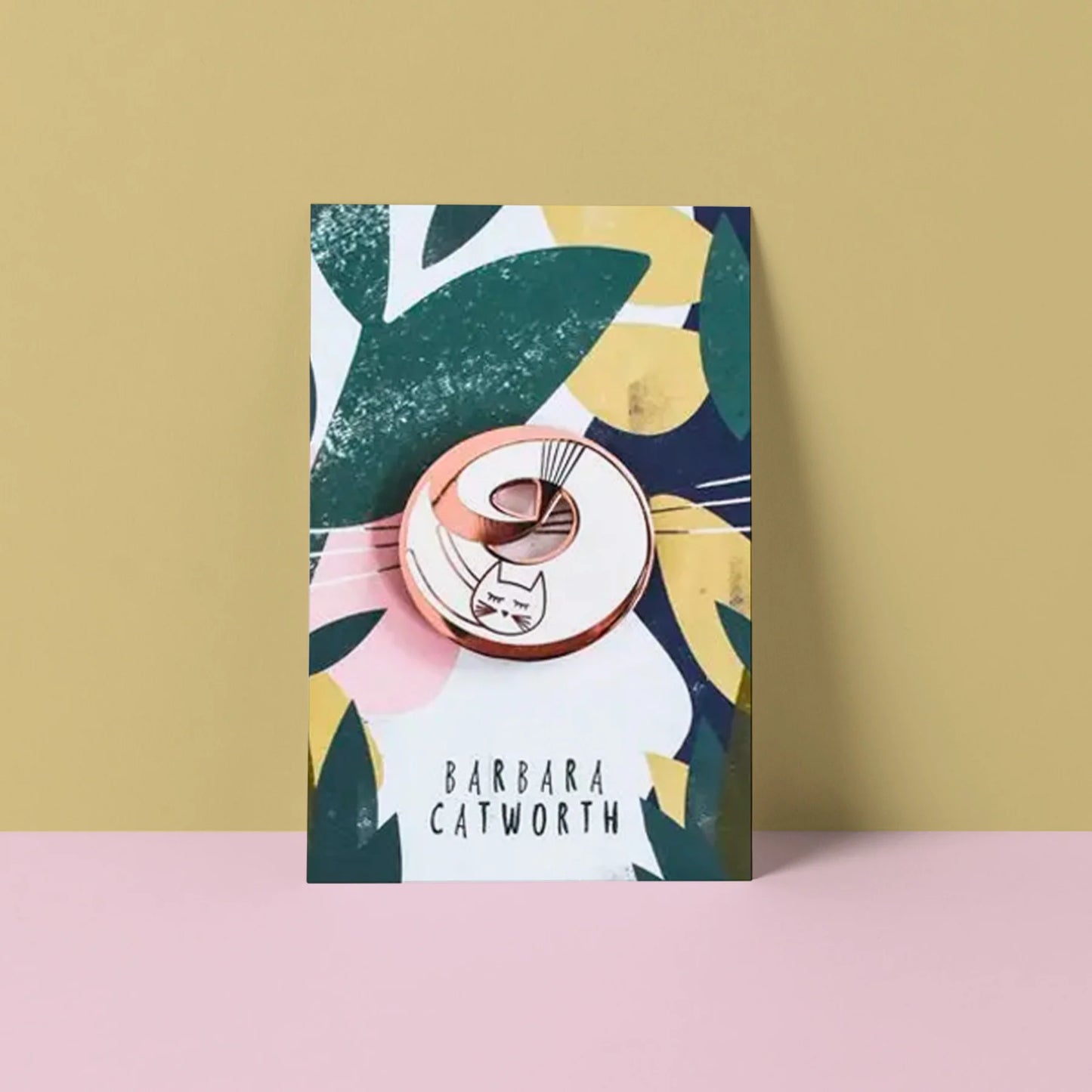 Barbara Catworth Cat Artist Pin Badge