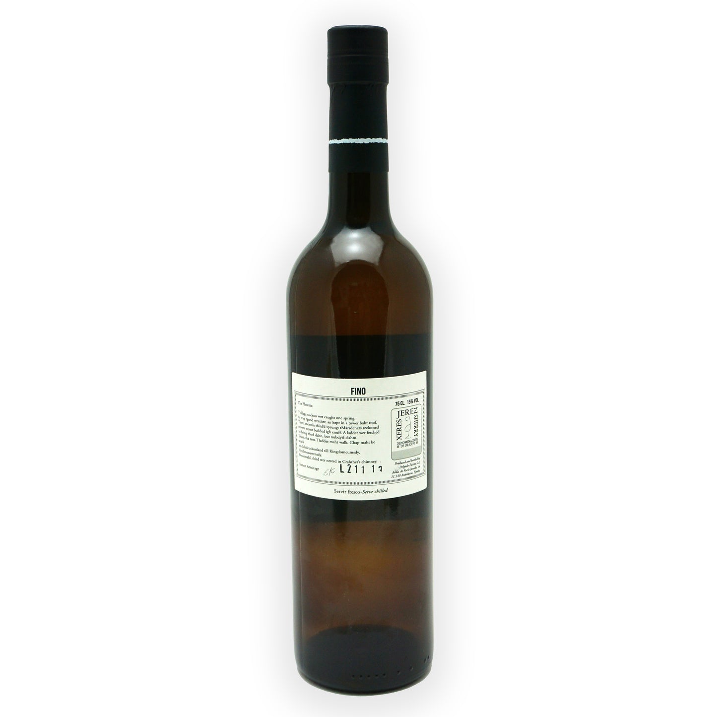 Simon Armitage Poet Laureate Sherry: Fino