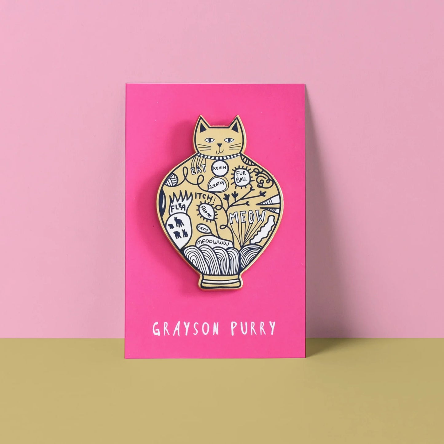 Grayson Purry Cat Artist Pin Badge