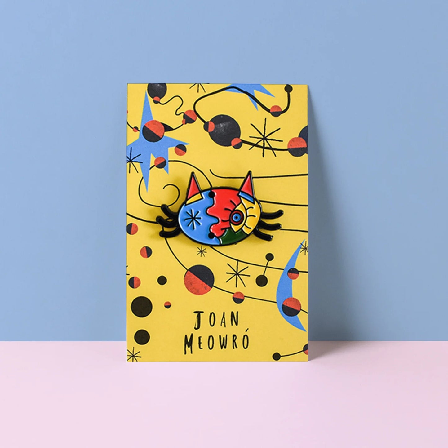 Joan Meowró Cat Artist Pin Badge