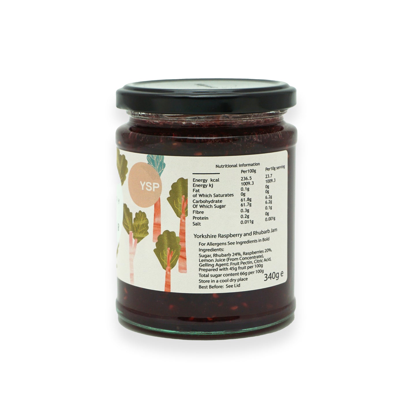 Yorkshire Sculpture Park Yorkshire Raspberry and Rhubarb Jam