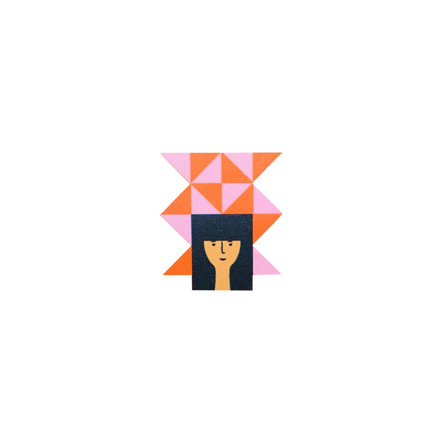 Lesley Barnes: Small Wooden Pin Badge