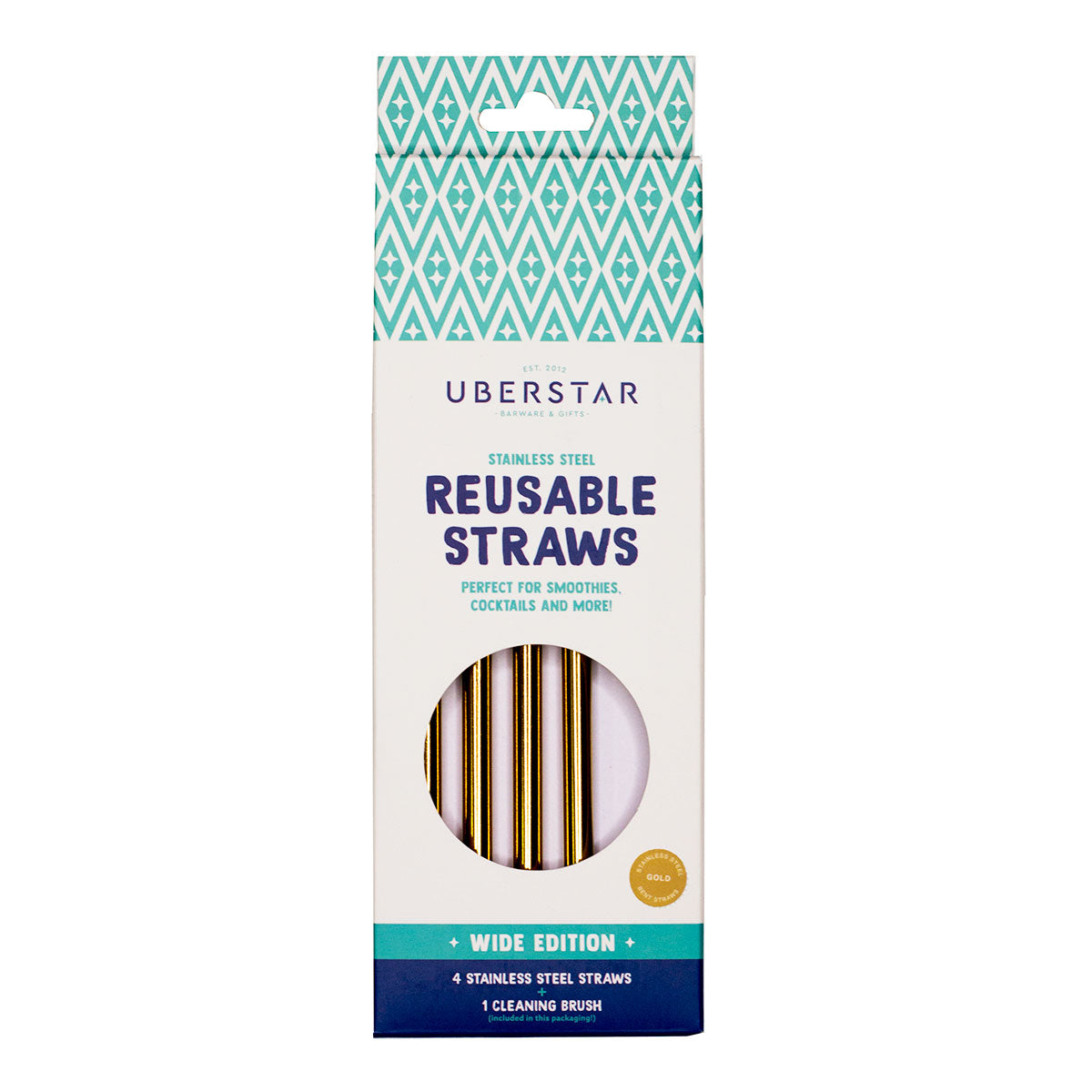 Uberstar Reusable Drinking Straws