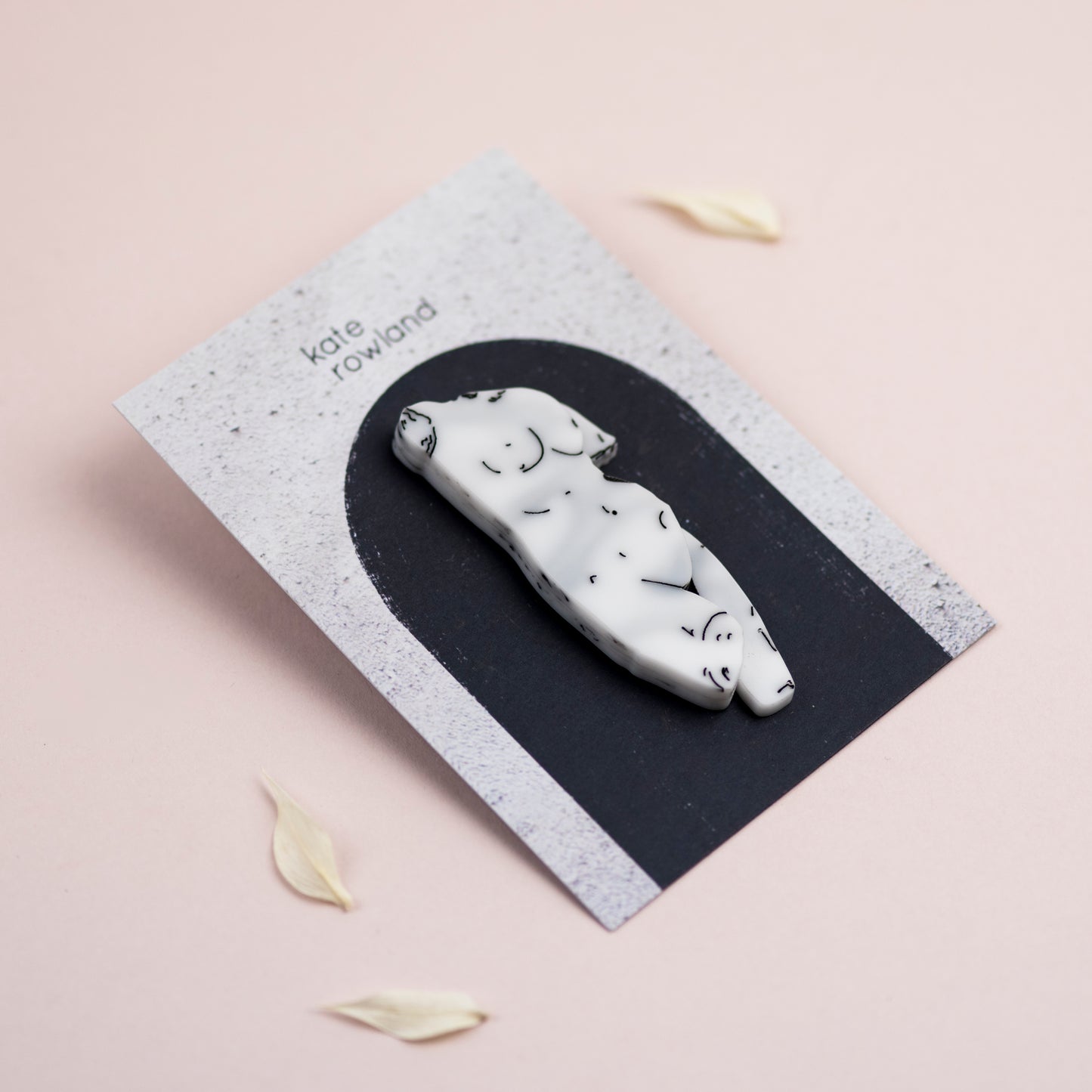 Kate Rowland Aphrodite Torso Statue Brooch
