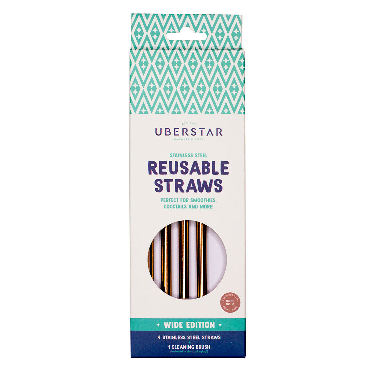 Uberstar Reusable Drinking Straws