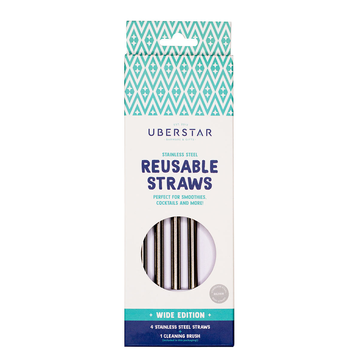 Uberstar Reusable Drinking Straws
