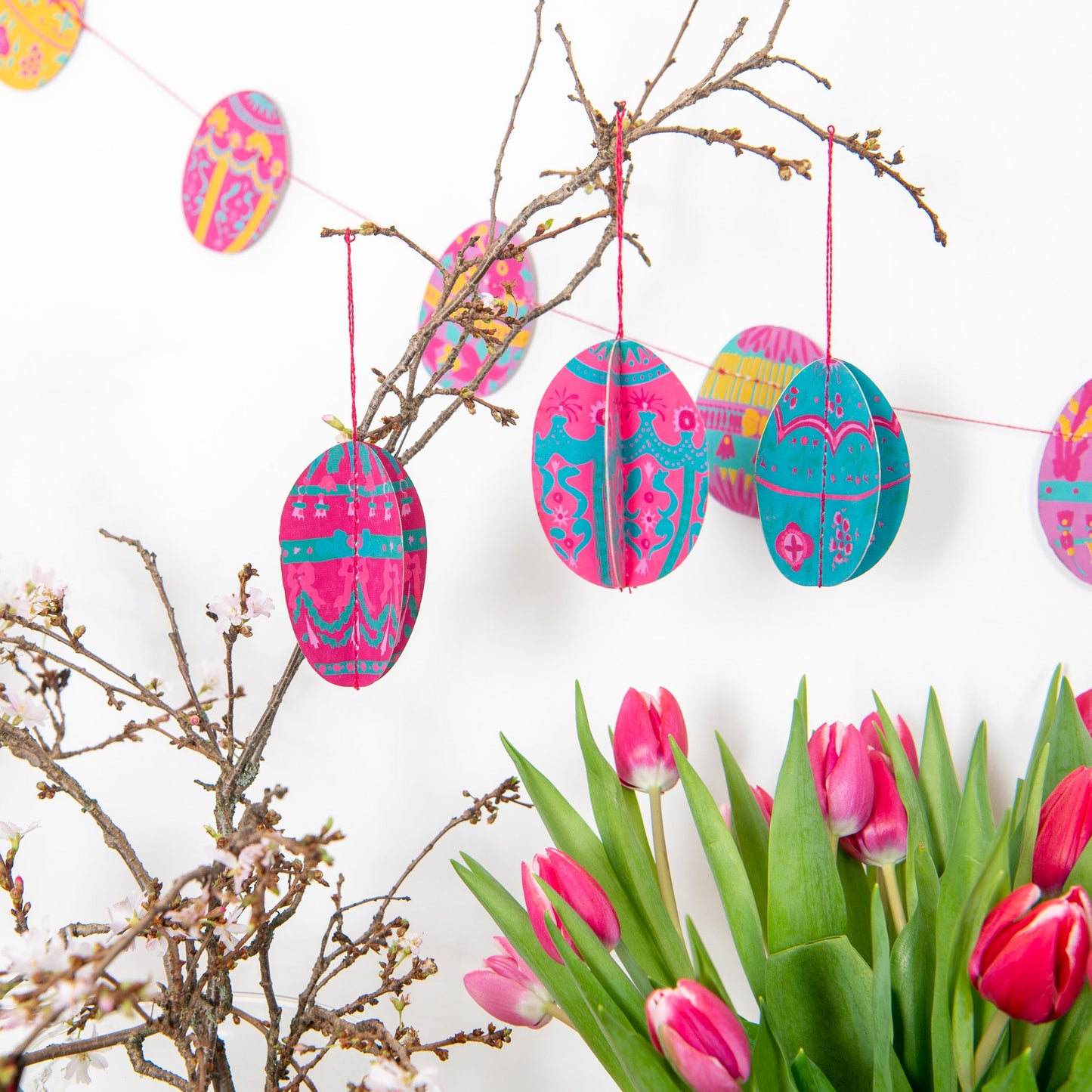 Easter Egg Paper Ornaments