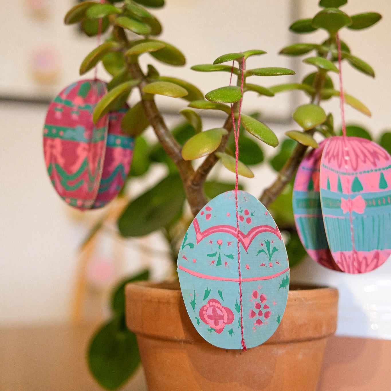 Easter Egg Paper Ornaments