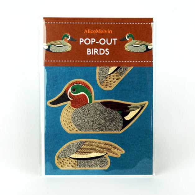 Pop Out Teal Card