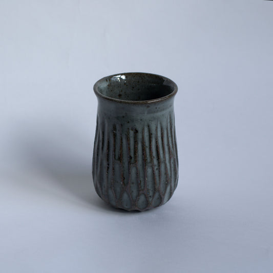 Burnt Crust Pottery: Fluted Bud Vase