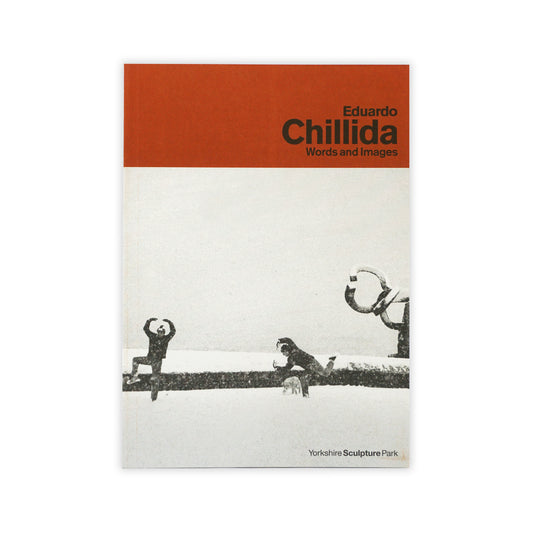 Book cover with 'Eduardo Chillida' text and minimalist illustrations on a white background
