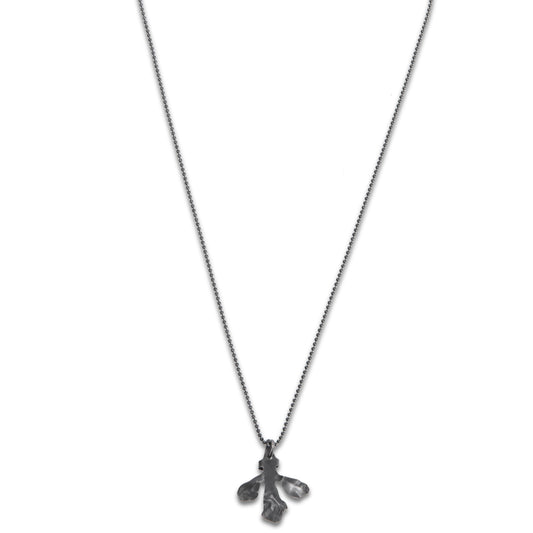 Josephine Gomersall: Oxidise and Sterling Silver Petal Necklace