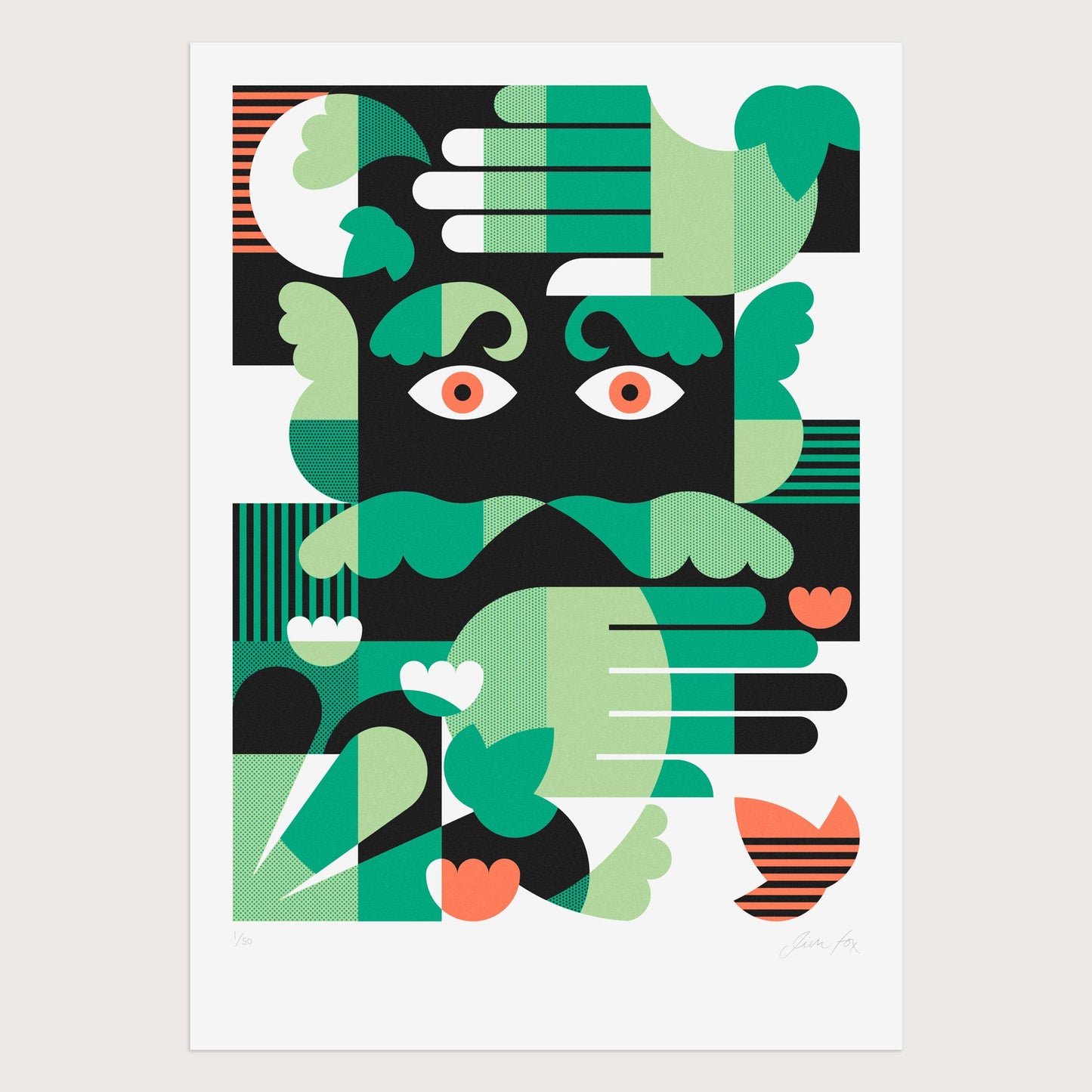 Jim Fox: The Green Man Screen Print