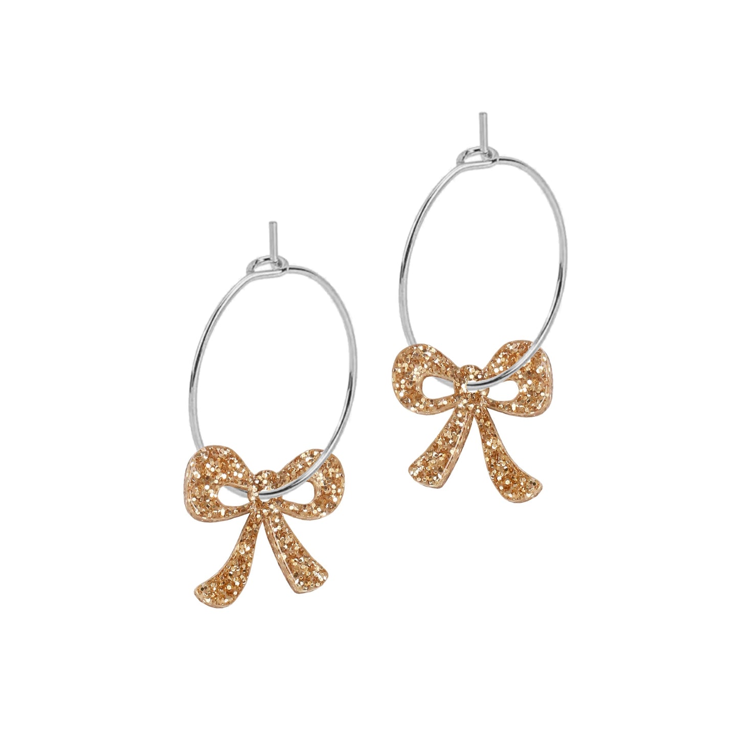 Kam Creates: Mini Bow Charm Hoops