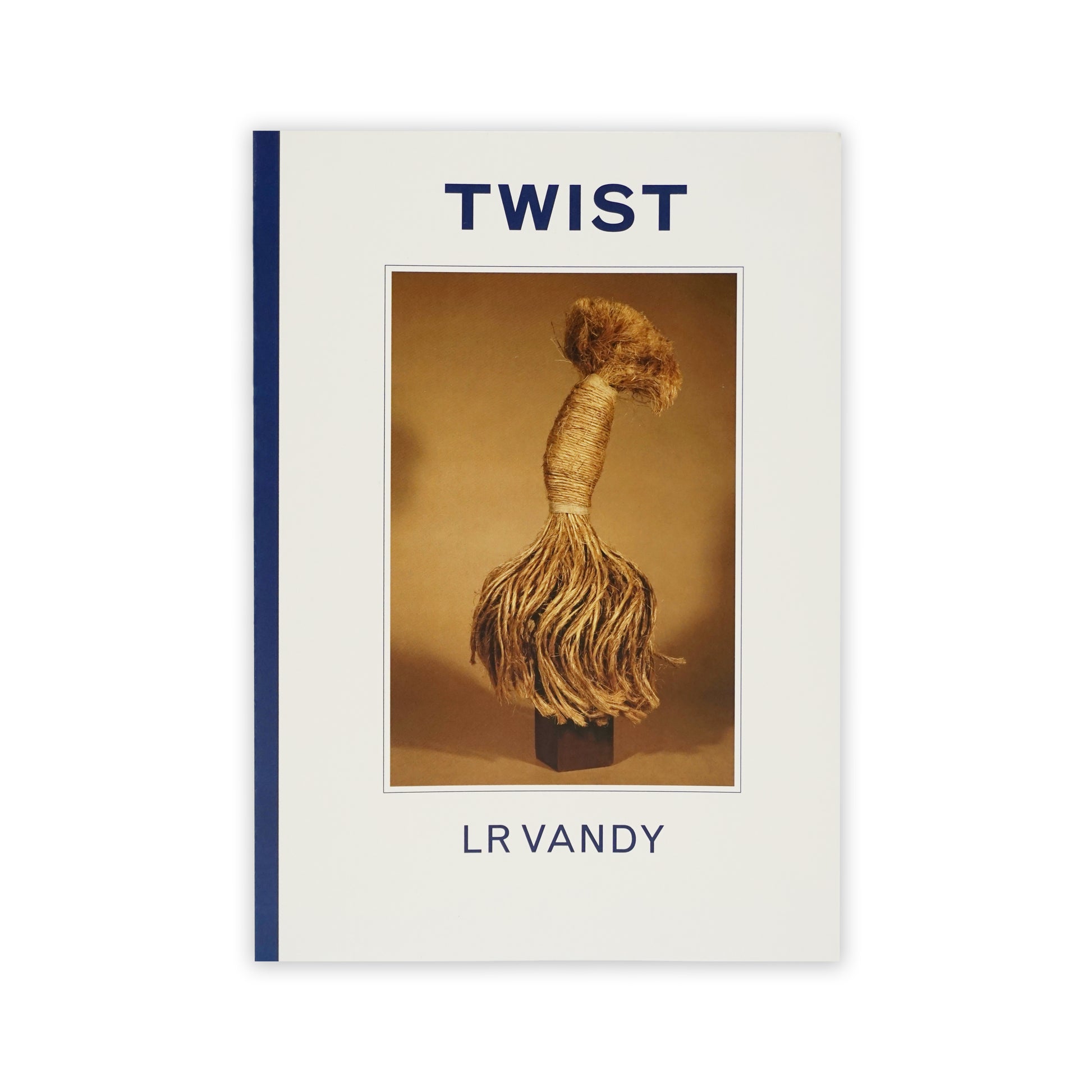 Book titled 'TWIST' by LR Vandy with a cover featuring a textured rope object.