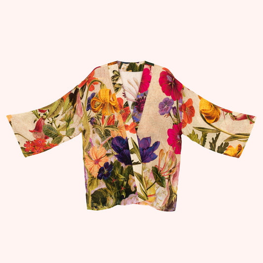 Floral patterned top on a white background
