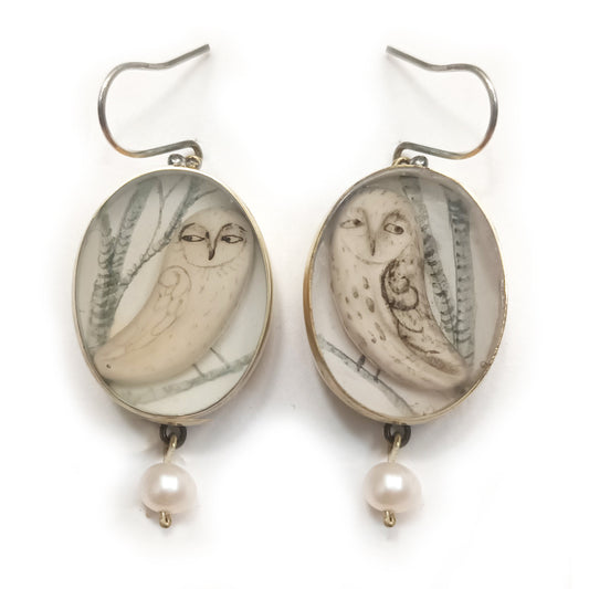 Rachel Larkins: Owl Earrings