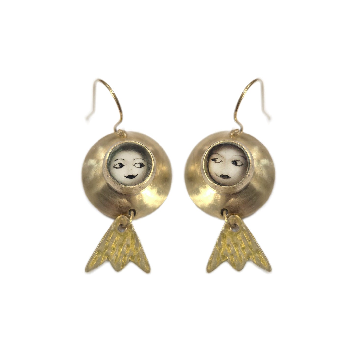 Rachel Larkins: Domed Comet Earrings