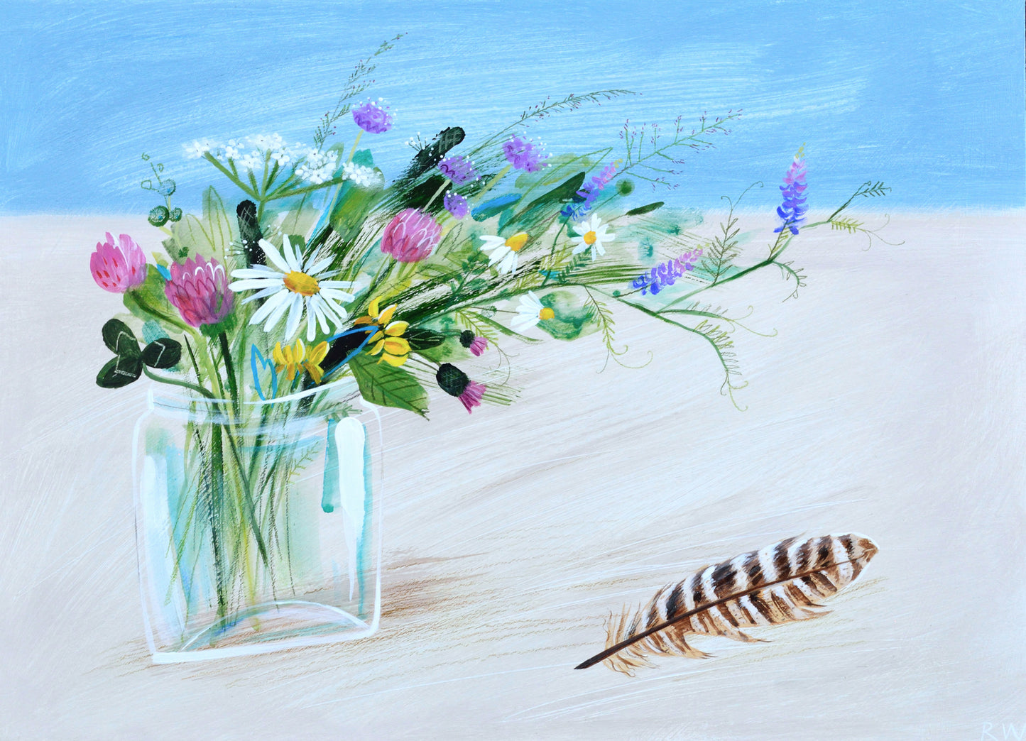 Russell Wilson: Meadow Flowers and Feather