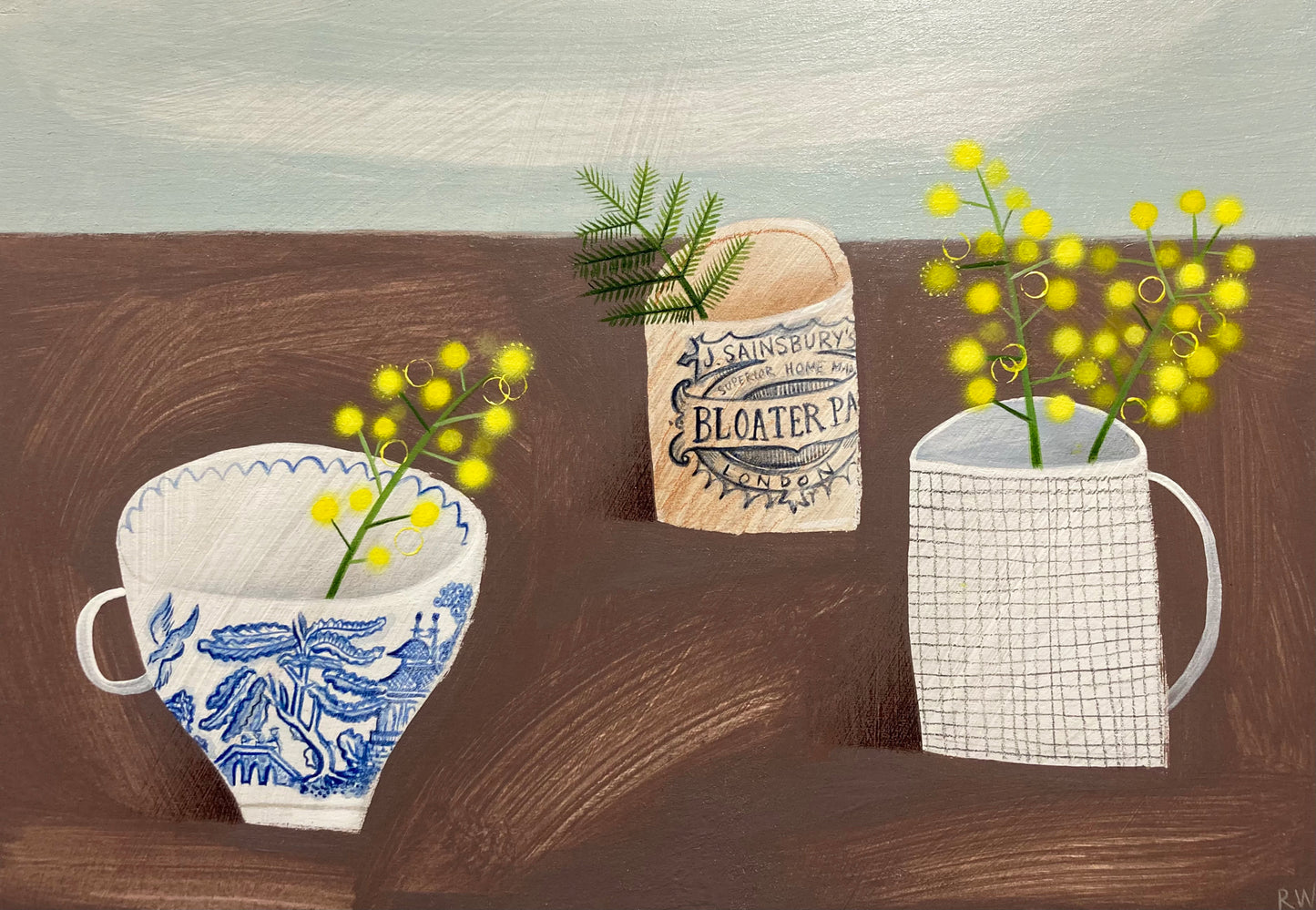 Russell Wilson: Still Life With Pottery And Mimosa