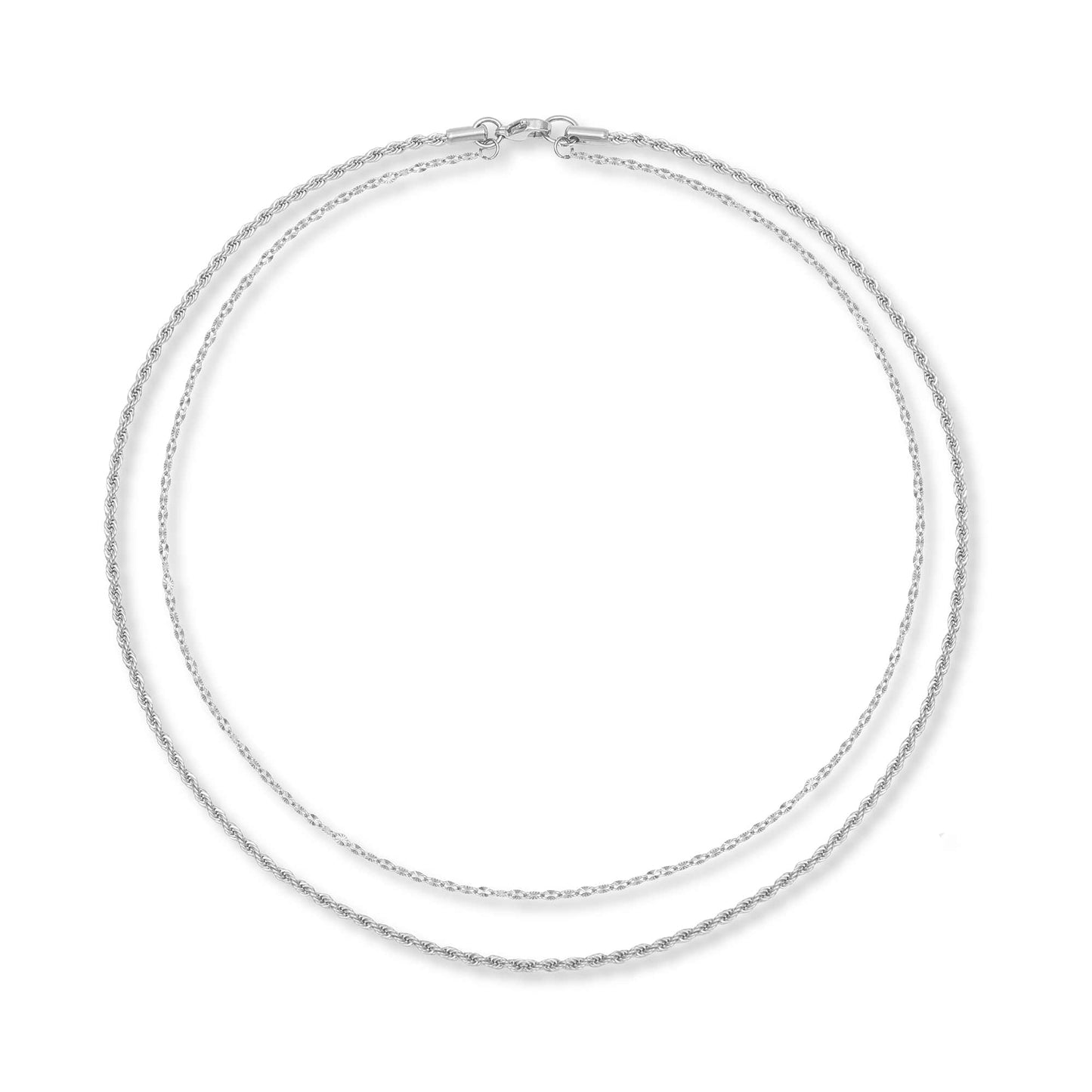 Weathered Penny: Contrast Layered Necklace