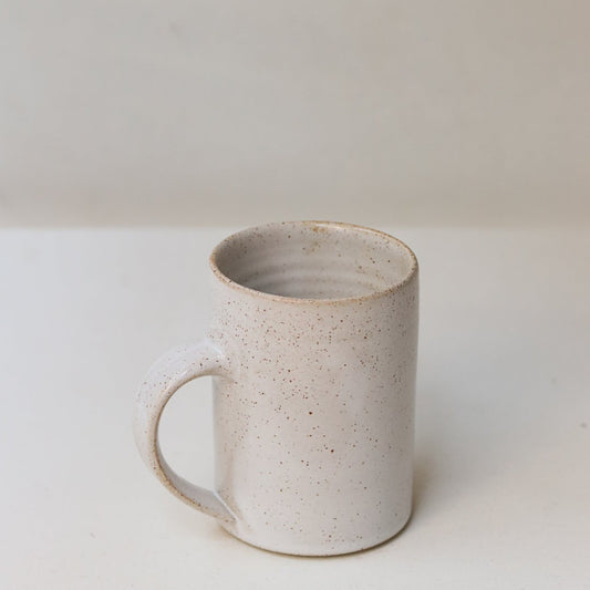 Pottery West: Speckled White Mug
