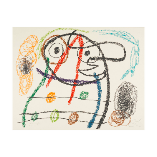 Joan Miró: Album 21 Poème De Carlos Franqui No. 1