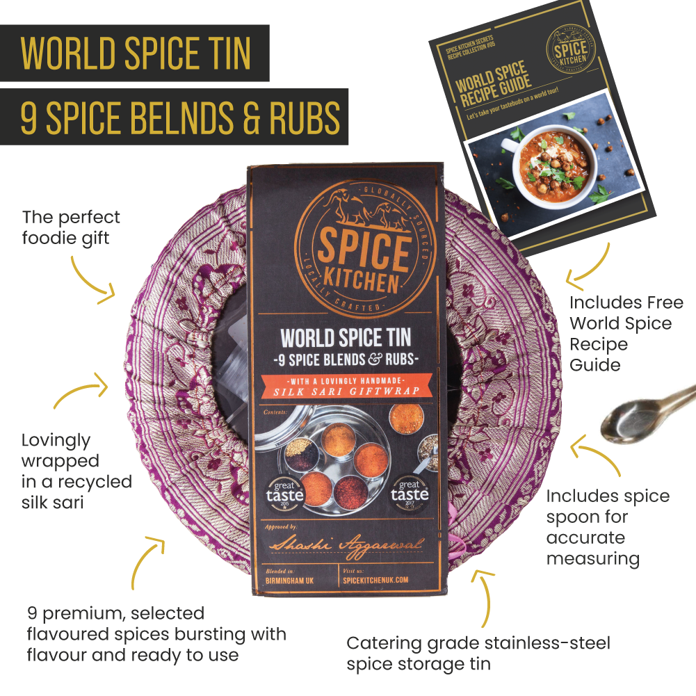 Spice Kitchen World Spice Tin