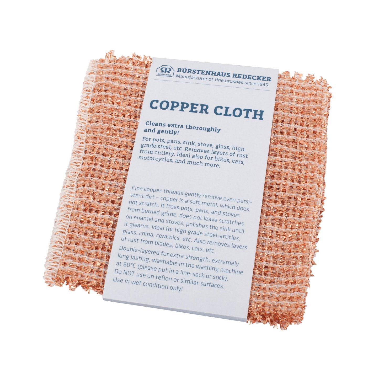 Redecker Set Of 2 Copper Cloths